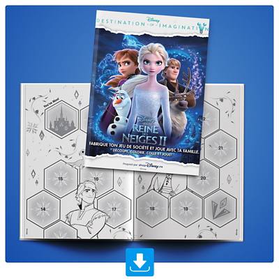 Image de fond de Jeu de soci&eacute;t&eacute; La Reine des Neiges  (fait maison)