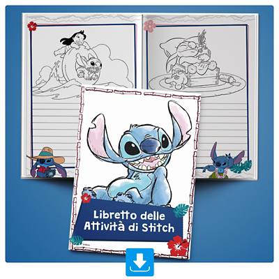 Immagine background di Libretto Attivit&agrave; - La Storia di Stitch