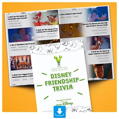Background image of Disney Friendship Trivia