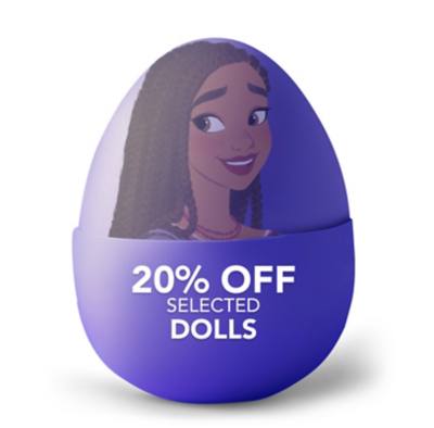 Background image of 20% off Selected Dolls
